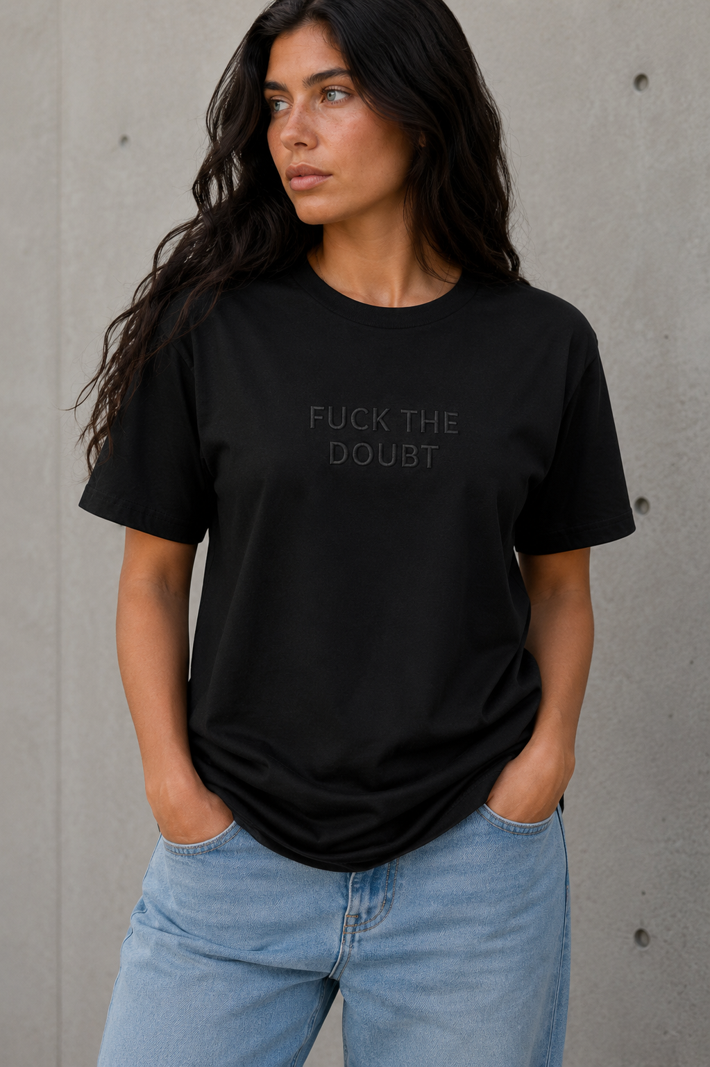 FUCK THE DOUBT Embroidered Tee