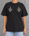 Middle Finger Tee- Vintage Wash Cotton T-Shirt