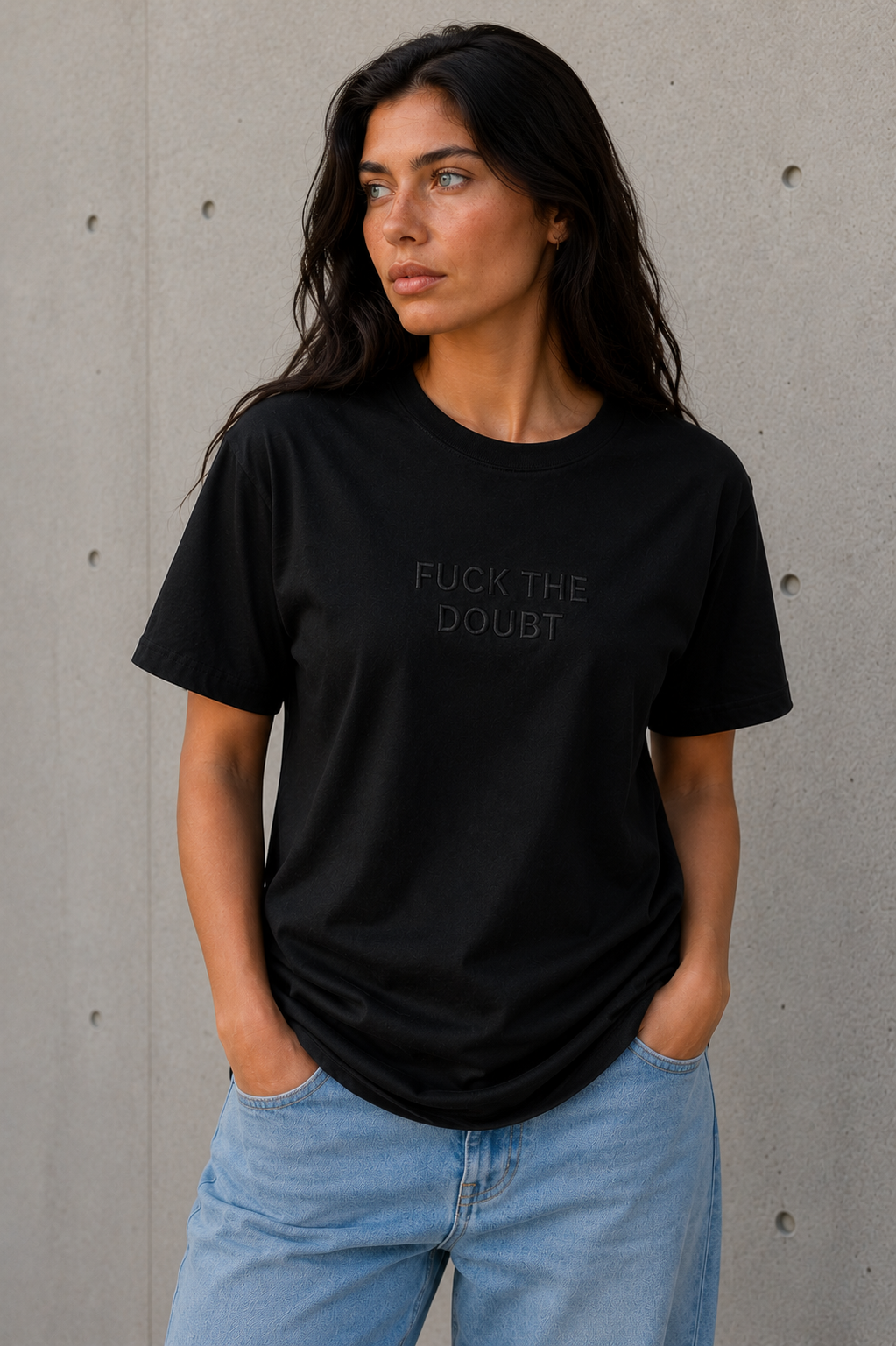 FUCK THE DOUBT Embroidered Tee