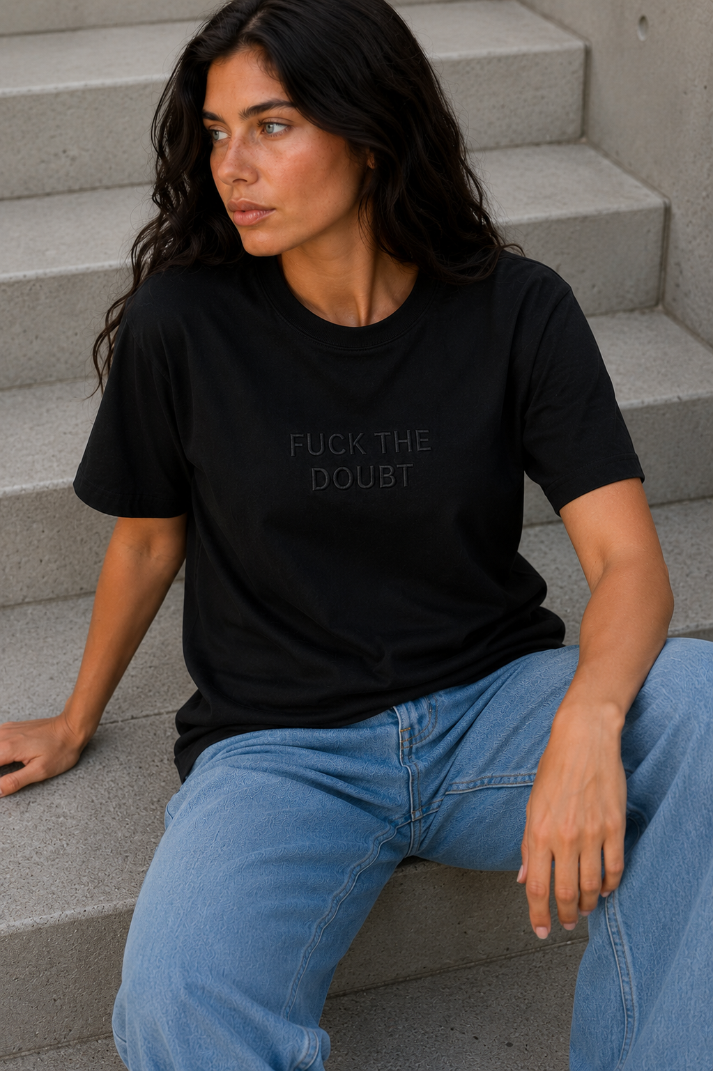FUCK THE DOUBT Embroidered Tee