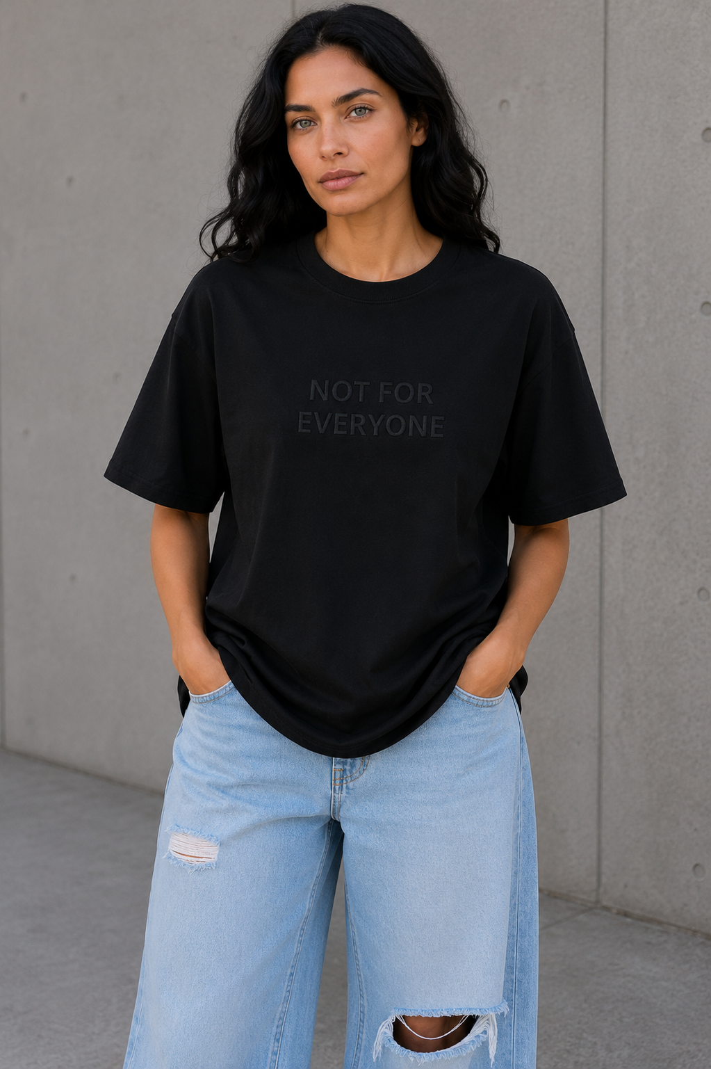 NOT FOR EVERYONE Embroidered Tee
