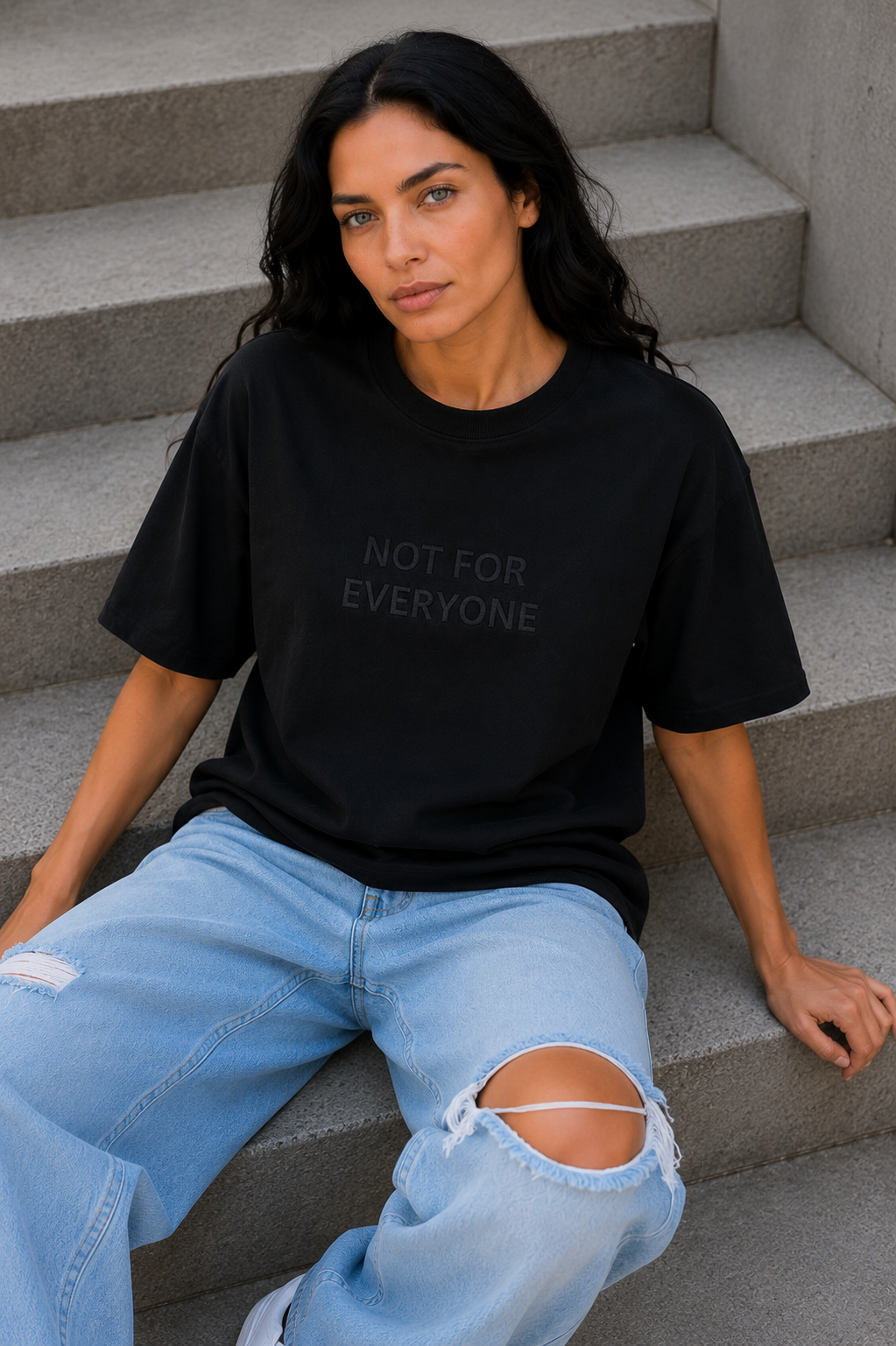NOT FOR EVERYONE Embroidered Tee