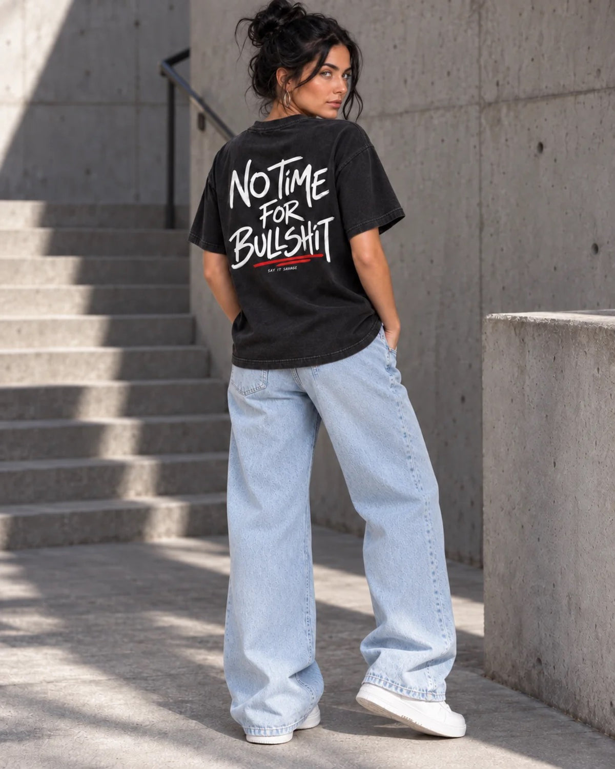 No Time For Bullshit – Vintage Wash Tee